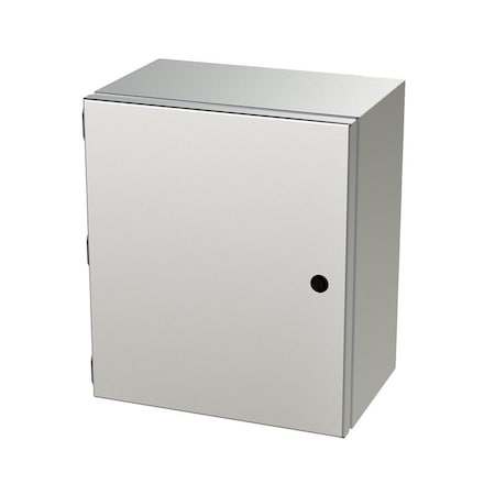 Saginaw Control & Engineering 1/4 Turn Latch Electrical Enclosures, 14 in H, 8 in D, 12 in W, NEMA 3R, 4, 4X, 12, 13 SCE-14128ELJSS